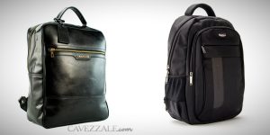 A imagem mostra um doi exemplos de mochilas para notebook.