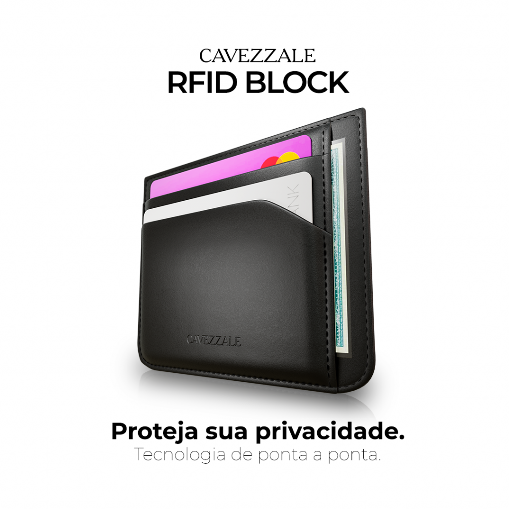 A Carteira RFID BLOCK é uma prevenção, afinal, em tempos de crescente preocupação com segurança digital, muitos consumidores estão buscando formas de proteger seus dados pessoais. 