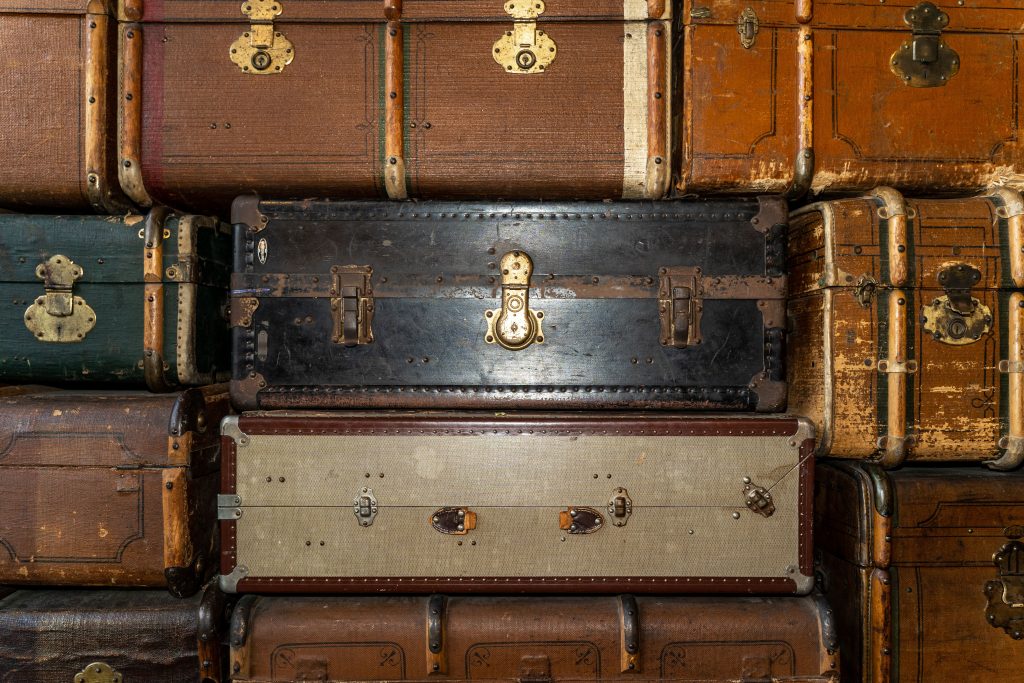 Há algumas décadas, a mala de viagem era bem diferente da atual.
